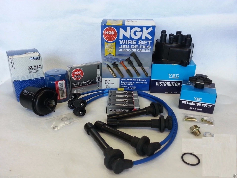 Tune Up Kit (NGK V-Power Plugs) fits for 1996-2000 Honda Civic CX DX LX EX 1.6L - Bild 1 von 1