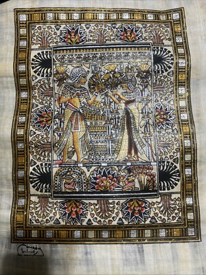 Egyptian pharonic papyrus glue In The light