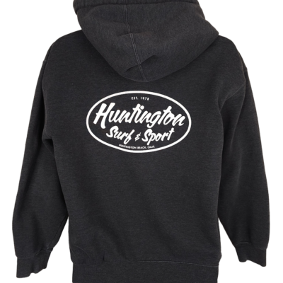 Huntington Surf And Sport Sweatshirt Hoodie Mens Size Small Black
