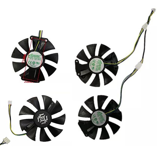 Für Zotac GTX1050Ti GTX1060 Ersatzteil Graphics Card Kühlung Lüfter GA91S2H HUY