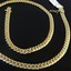thumbnail 3 - Mens Hip Hop Yellow Gold Stainless Steel Miami Cuban Link Chain Necklace 30"
