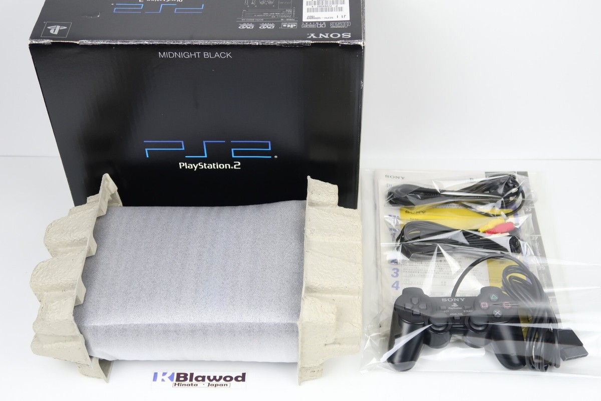 SONY PlayStation2 PS2 SCPH-50000 NB Midnight Black Console