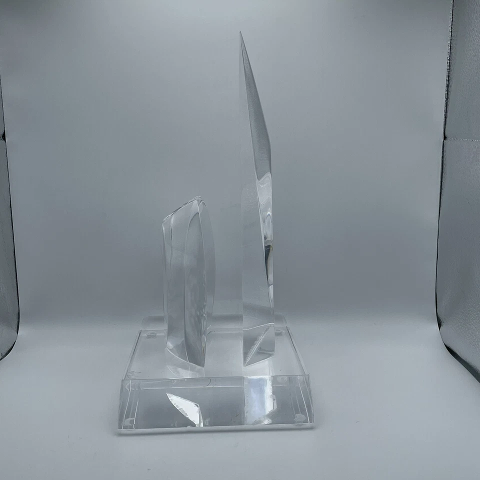 Mid-Century Modern Original Van Teal Lucite Sculpture Signed - Image 3 of 4