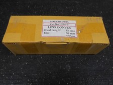 GLASS CONVEX LENS 1074 3 15cm FOCAL LENGTH 38mm DIAMETER BOX OF 40