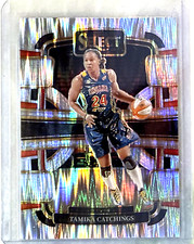 Tamika Catchings 2024 Panini Select WNBA Silver Flash Prizm Card-#26 Fever