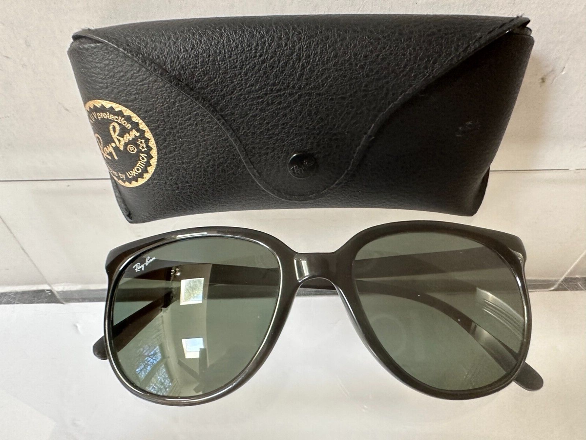 Vintage Bausch & Lomb Ray Ban Cats L0118 Black Nylon Sunglasses
