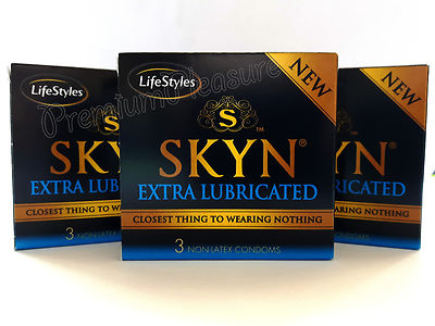 Skyn EXTRA LUBRICATED 3 Verpackung Mit 9 Kondome Latexfrei Polyisopren Sensitiv