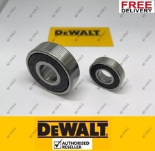 2Pcs Genuine DeWalt Fan End Armature Bearing + Front Bearing DW708 Chop Saw