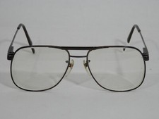 Mens Vintage Stetson Wire Glasses Frame 56 18 Japan Dark Brown