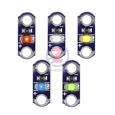 5/25PCS 3V-5V LilyPad SMD LED DIY Kits Module Yellow/Green/White/Blue/Red Light
