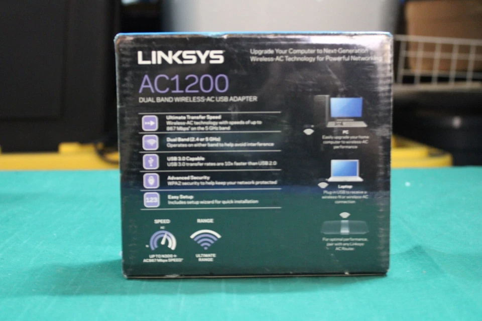Linksys AC1200 Wireless-AC USB Adapter - Image 3 of 4
