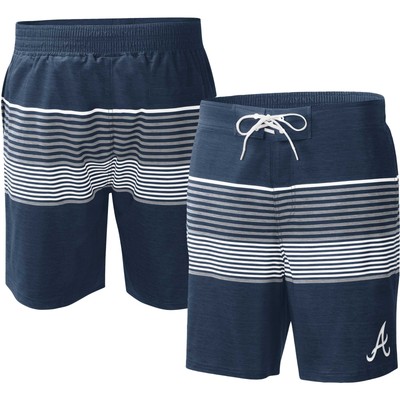Men's G-III Sports by Carl Banks  Navy Atlanta Braves Coastline Volley Swim