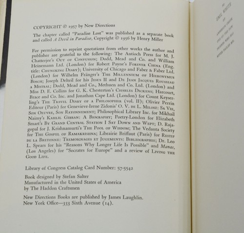 Big Sur & the Oranges of Hieronymus Bosch ~ HENRY MILLER ~ SIGNED First Edition - Imagen 6 de 7