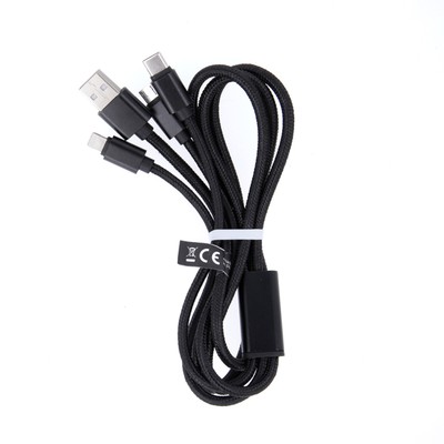 Ladekabel 3in1 für Samsung Galaxy F15 M15 Multi USB Typ C Micro Usb 