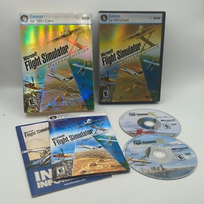 Microsoft Flight Simulator X Deluxe Edition (PC DVD Windows) w/Product Key