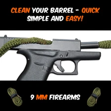 9MM Caliber Barrel Cleaning Snake Gun Bore Cleaning Kit Pistol Firearm Fast Ship