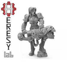 Female Lord Lust Xenia HL09 28mm Imperial Guard Daemon Heavy Weapon Heresy Lab