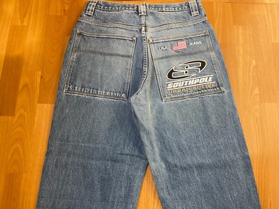 Southpole jeans, vintage baggy pants, 90s hip hop, 1990s