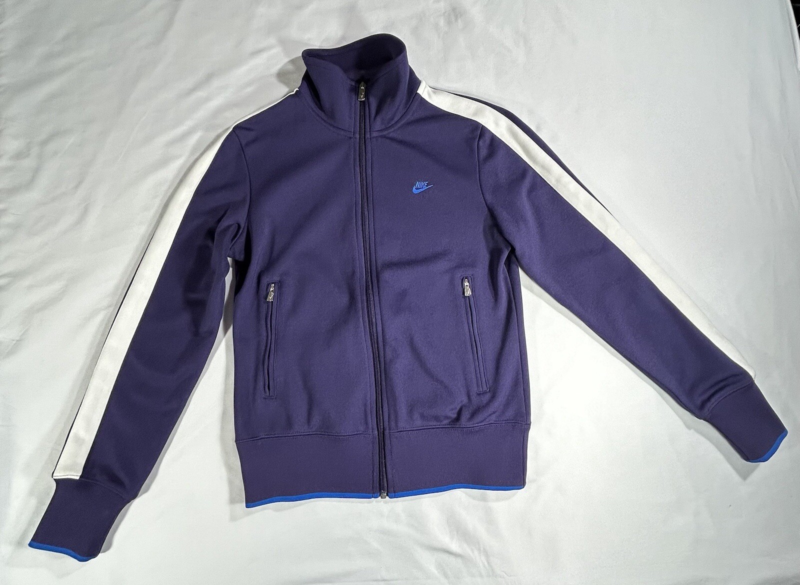 SACAI X NIKE Giacca da pista viola Nike Sports Wear vintage donna taglia media