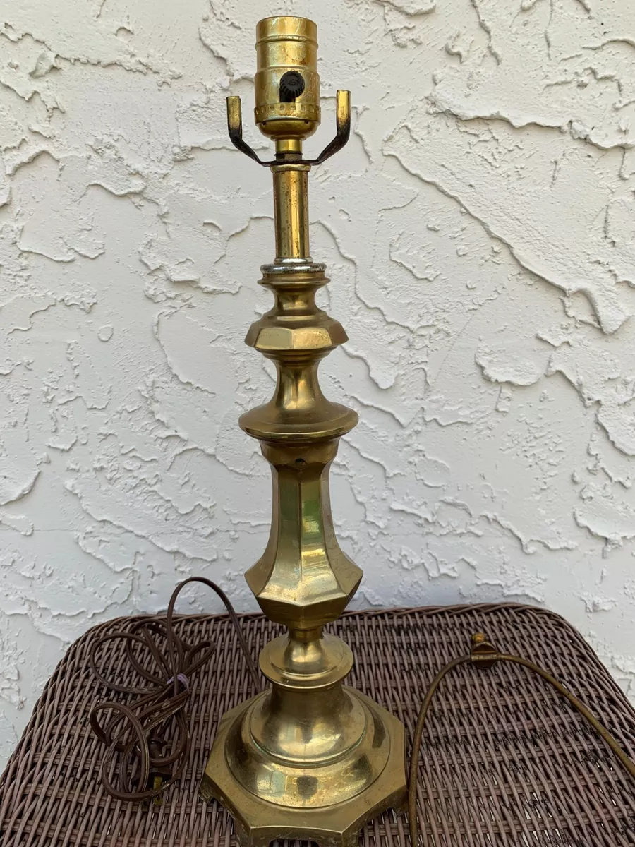 Vintage Berman Brass Footed Table Lamp 18