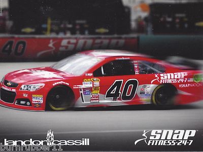 2014 LANDON CASSILL ''SNAP FITNESS'' #40 NASCAR SPRINT CUP POSTCARD