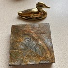 Antique Duck statue brass? on Italian G.D.Carrara Marble Base Paper Weight? — photo 7