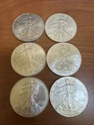 Lot of Six 1996 AMERICAN SILVER EAGLE - SlX OUNCES