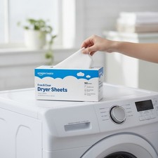 160 Hypoallergenic Dryer Sheets - Controls Static and Wrinkles, Unscented Care