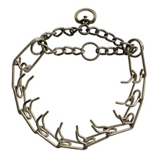 Metal Steel Dog Pinch Prong Choke Chain Training Collar Adjustable 16" - 24"