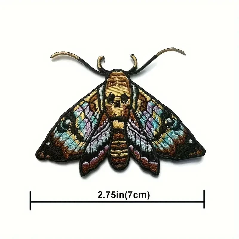 1pc Vibrant Mixed Color Embroidered iron on patch 2+3/4 x 2 inches - Image 3 of 4