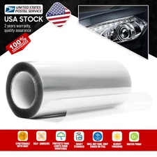 Fit For Headlight Taillamp Transparent Lens Vinyl Protection Film 1.9-5.8sqft