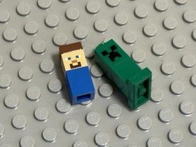 Lego Minecraft Micro World 21102 The Forest Steve & Creeper Micromobs