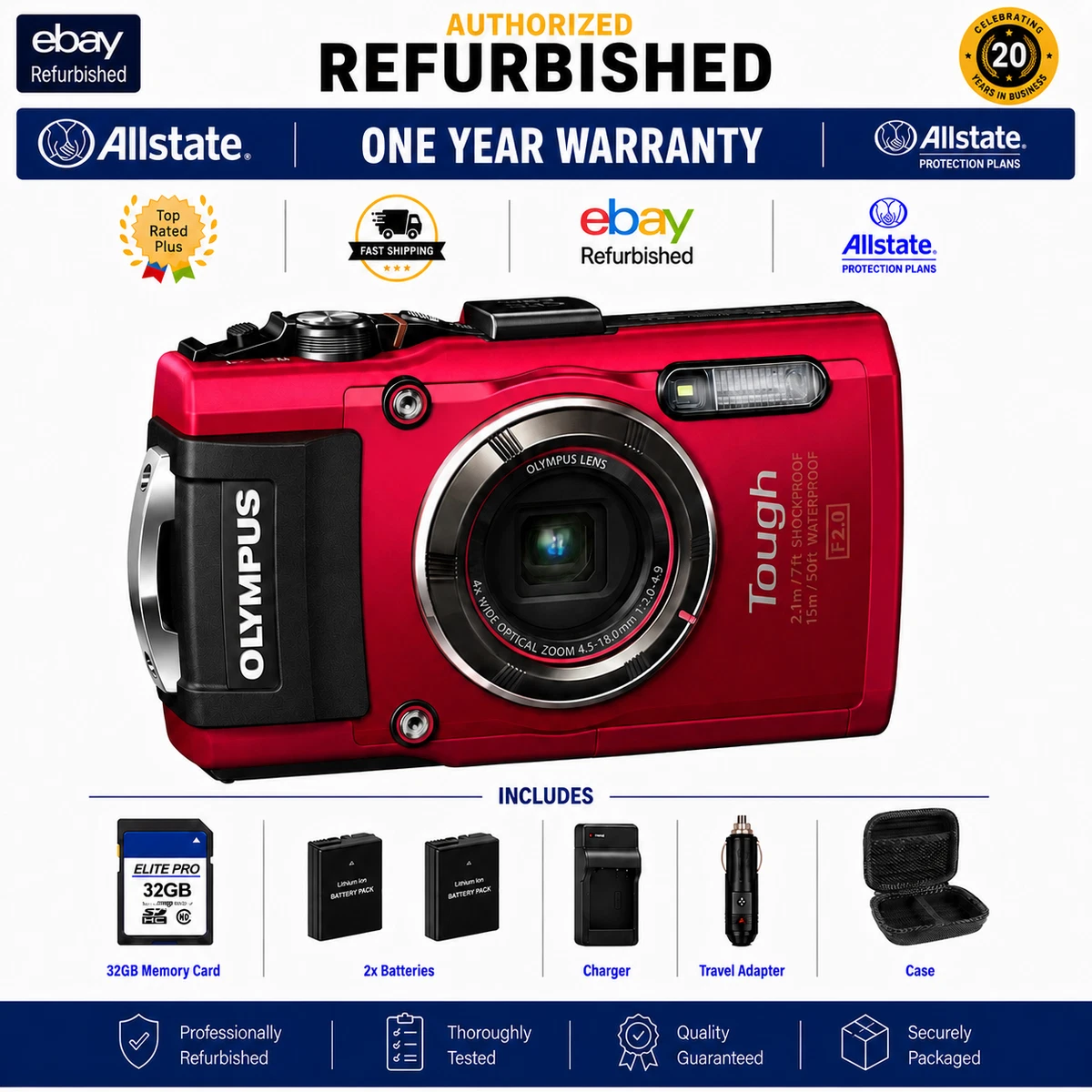 Olympus Tough TG-4 Stylus Digital Cameras for Sale | Shop New