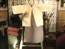 Christmas Primitive Wall Decor Dress w/ Chenille Sweater 20"