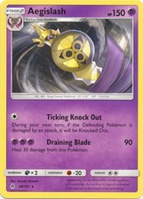 Aegislash - 49/131 - Rare (Mp) Forbidden Light - Psychic Pokémon