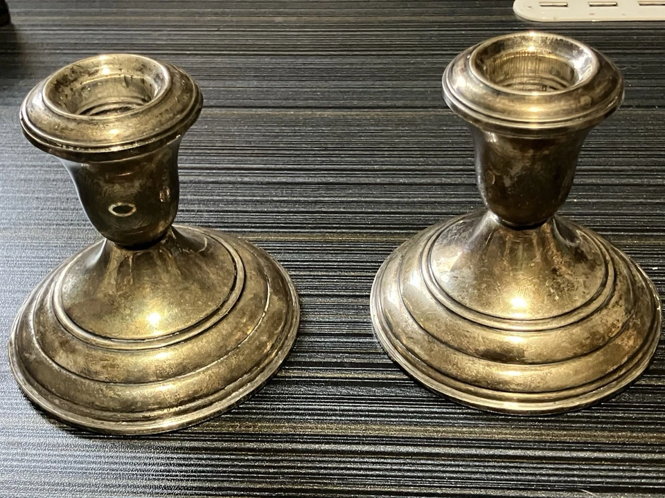 Par de velas de ley con peso Reed and Barton #20 Foto 3 de 4