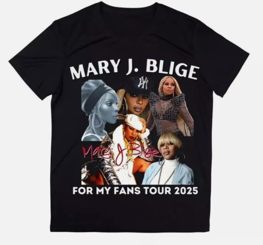 Mary J Blige Concert Tshirt for Fan Gift, Mary J Blige Concert Tshirt for Fan Gi