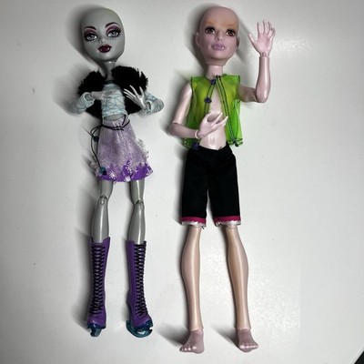 Monster High Create-A-Monster CAM Gargoyle Girl & Vampire Boy Dolls Lot