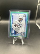 2025 Panini Donruss Optic - Rated Rookie DJ Giddens #258 Green Hyper Prizm (RC)