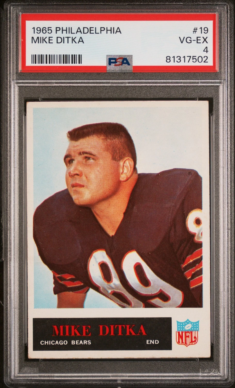 Mike Ditka trading card