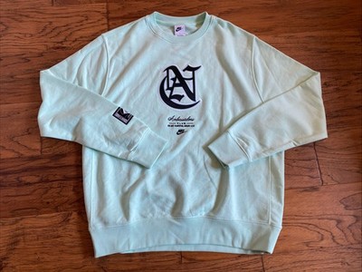 Nike Ambassadors Club Fleece  Sweatshirt Sportswear Green Mint Medium Men s Sz L