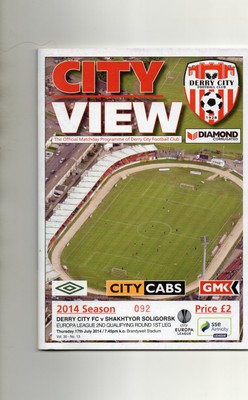 DERRY CITY V SHAKHTYOR,EUROPA LEAGUE,17.7.2014,NEUWERTIG