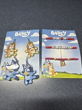 Bluey Lot Earrings And Bracelets 5 Piece Set Brand New