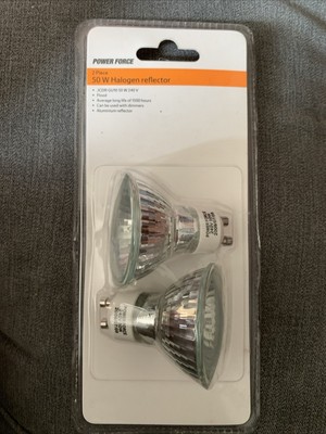 Power Force 2 Stück 50 W Halogen Reflektor JCDR Gu10 50 W 240 V