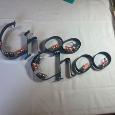 Choo Choo Train Wall Decoration 18   X 11  Blue Metal Letters  Trains