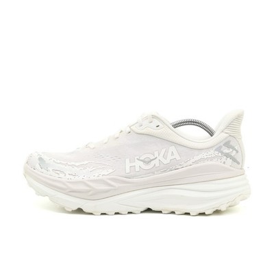 Hoka One Herren Stinson 7 Sneaker Weiß Textil Niedrig Komfort Laufschuh EU 46.5