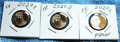 Photo of a 2020-P Jefferson Nickel from an eBay listing that sold on Jul 21, 2026