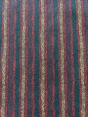 Fabric Traditions Fabric~2002 Copyright N.T.T.~Cotton~Striped Pattern