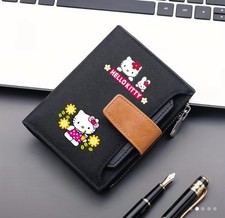 Hello Kitty Black Canvas Wallet