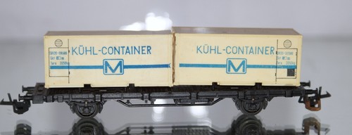 BTTB 4522 2achs. Plattformwagen mit 2 Kühlcontainer | Condition: Gebraucht